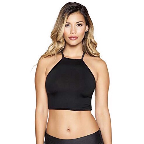 Áo thun croptop cổ yếm F21 vnxk
