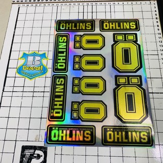 Tem LOGO STICKER chữ O crom