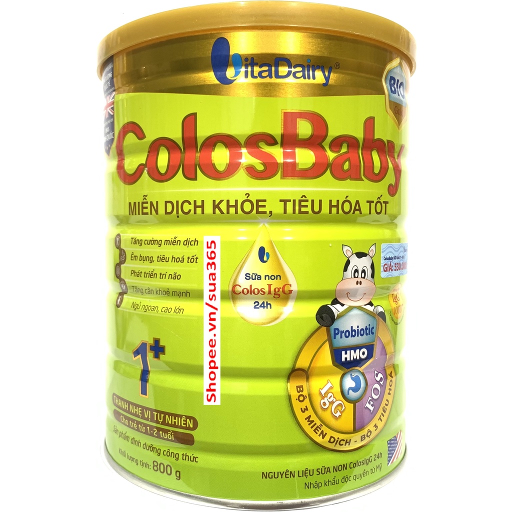 Sữa Colosbaby Bio Gold 1+_800gr (Date mới nhất)