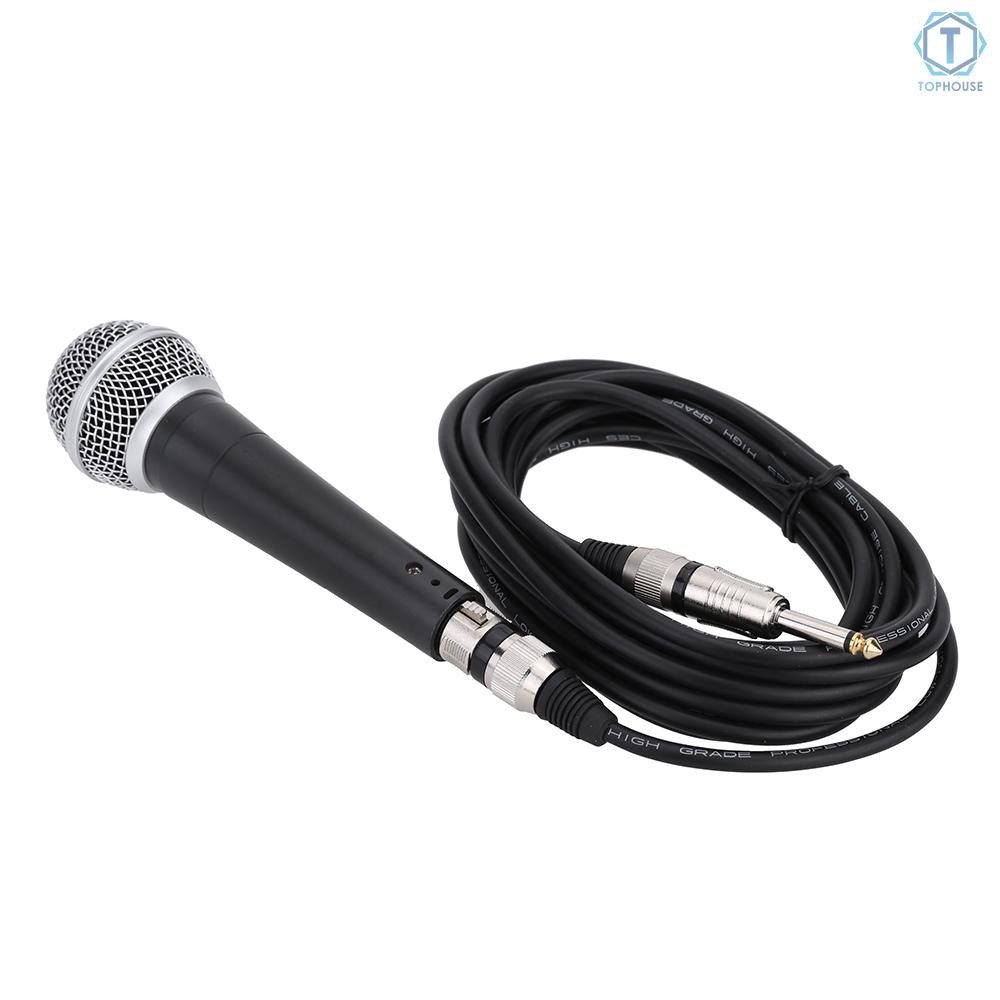 ∮ Professional Handheld Wired Dynamic Mic Microphone with Cable