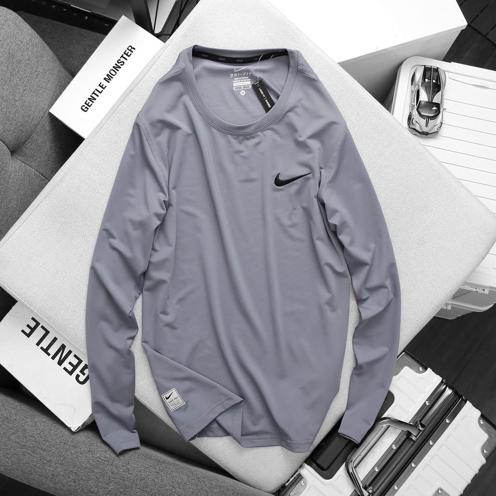 Cực phẩm áo thun thể thao nam dài tay chất liệu poly siêu mát cho các gymmer 9122