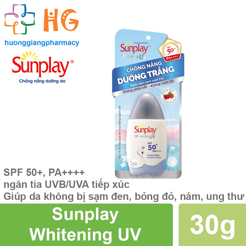 Sunplay Whitening - Sữa chống nắng dưỡng da trắng đẹp UV SPF 50+ PA++++ (Tub 30g)