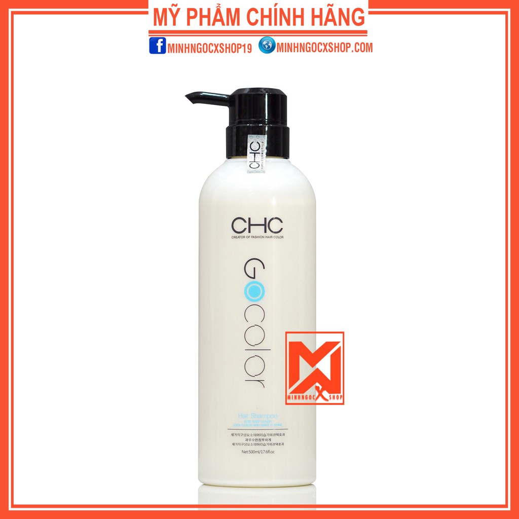 Dầu gội CHC GOCOLOR hàn quốc 500ml phục hồi,giữ màu,giảm rụng,kích mọc tóc