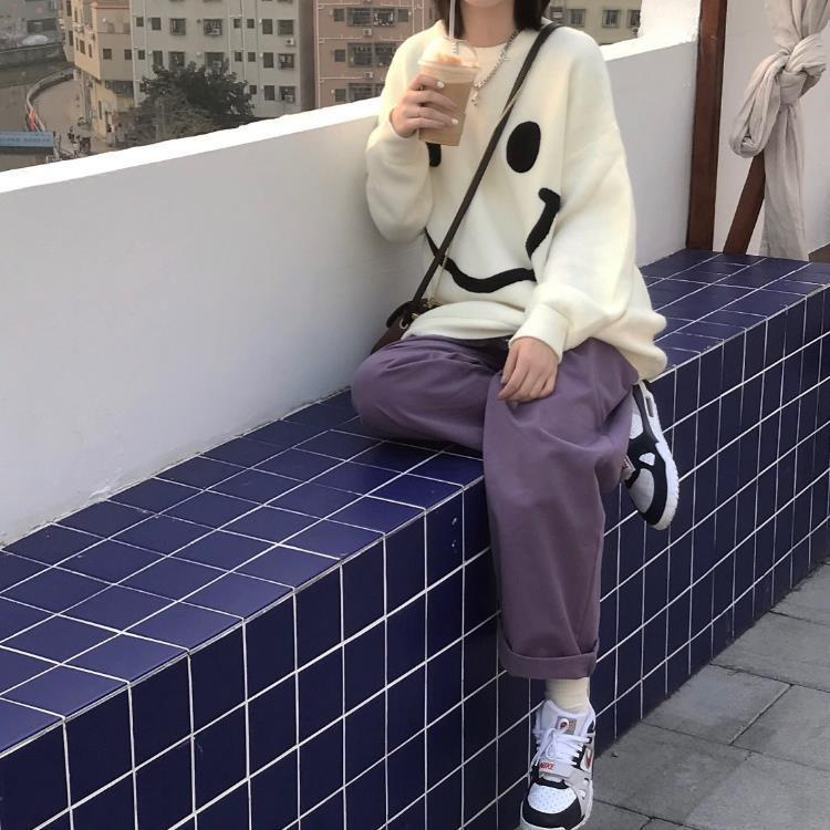 quần ống rộng Họa Tiết Thêu Thời Trang Cho Nữ