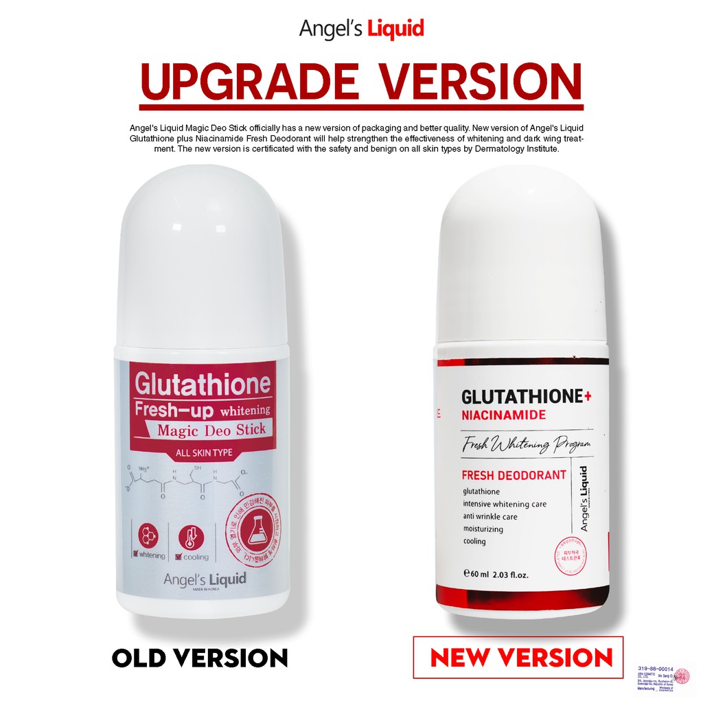Lăn ngăn thâm nách Angel's Liquid làm trắng da Glutathione Whitening Magic Deo Stick 60ml | BigBuy360 - bigbuy360.vn