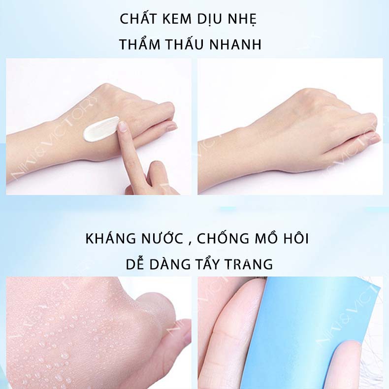 Kem Chống Nắng NICOR SPF 50+ Bảo Vệ Da Chống Tia Cực Tím An Toàn Tuyệt Đối Cho Da