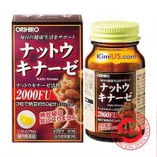 Viên uống Nattokinase Orihio 2000FU 60 viên Nhật Bản - Phòng chống đột quỵ, tai biến