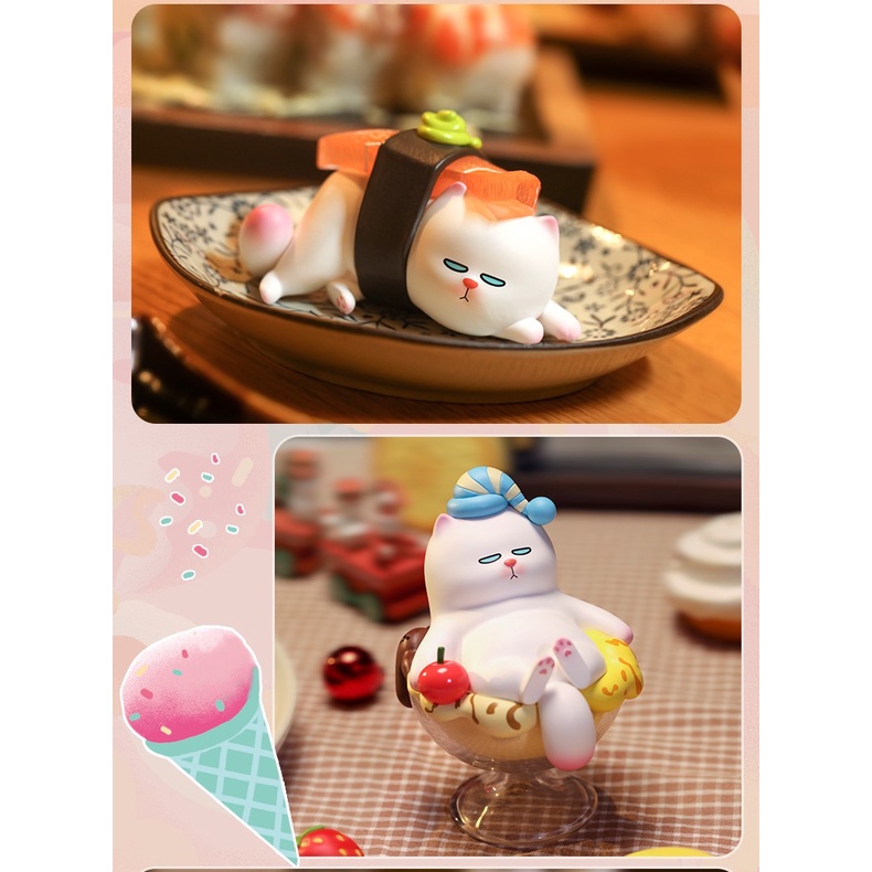 Mô Hình Búp Bê Pop Mart Ngọt Ngào Dòng Vivicat Sweet Series