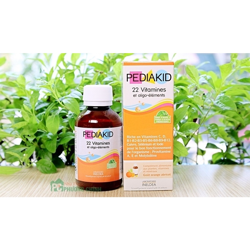 Vitamin Tổng Hợp Cho Bé PediaKid 22 Vitamines Giúp Tăng Sức Đề Kháng & Sức Khỏe Tổng Thể Cho Bé (Chai 125ml)