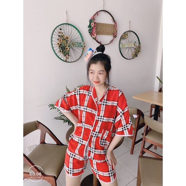 ❤️FREE SHIP❤️Đồ bộ đùi mặc nhà, đồ bộ cánh dơi có túi áo[ảnh thật]