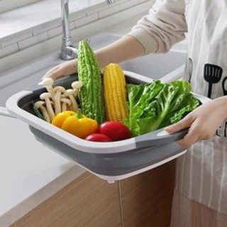 Chậu đa năng gấp gọn kèm thớt