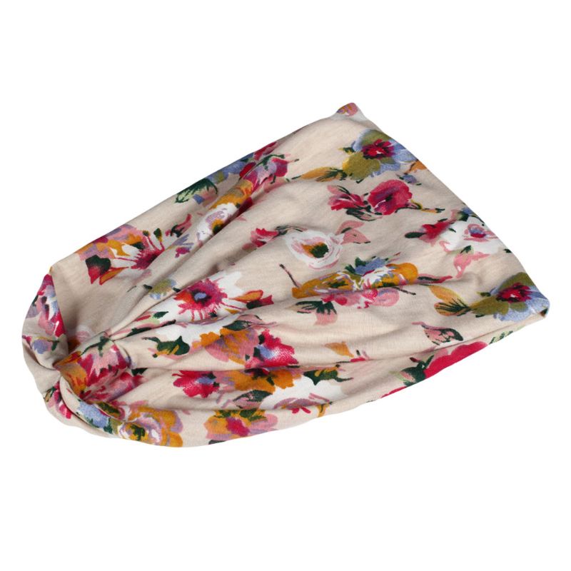 Băng Đô Thắt Nút Họa Tiết Hoa Vintage 16 Màu