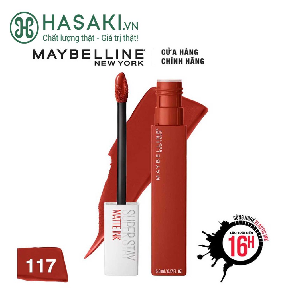 Son Kem Lì Maybelline Super Stay Matte Ink 5ml (Tông màu rực rỡ)