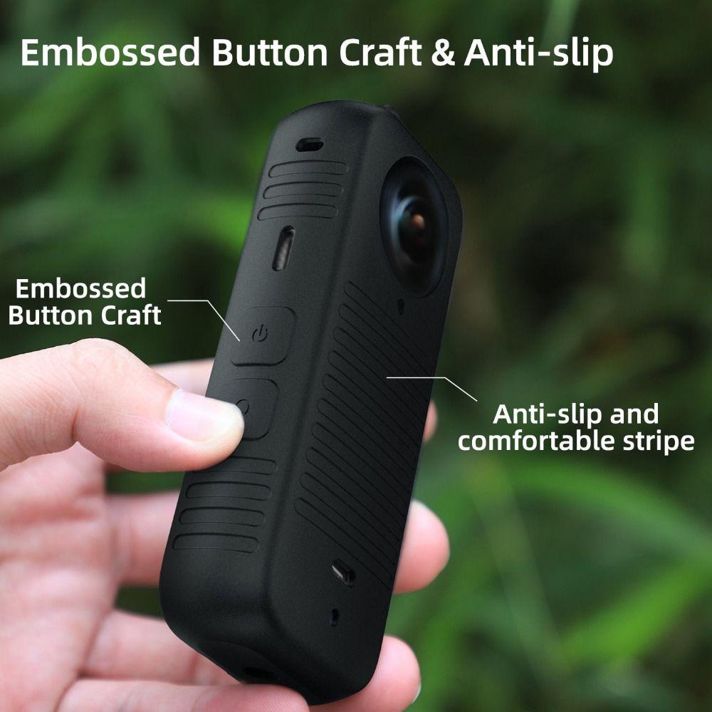 BTLIMER Vỏ Bảo Vệ Ống Kính Máy Ảnh Insta360 X3 Chống Trầy Xước