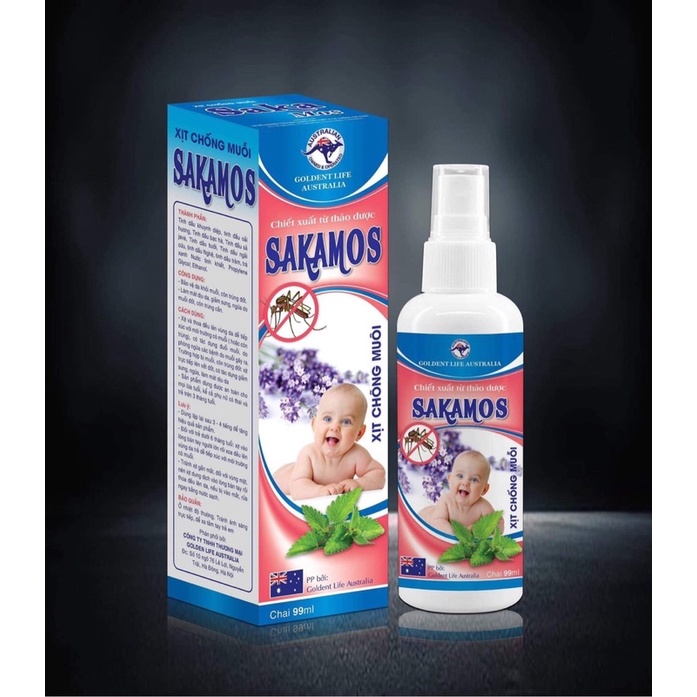 ( Bán sỉ) Xịt chống muỗi và côn trùng SAKAMOS 100ml