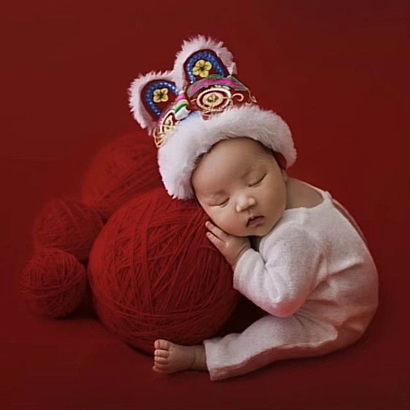 Bộ Đồ Hóa Trang Chú Hổ Đội Mũ Thiết Kế Độc Đáo Dùng Làm Phụ Kiện Chụp Ảnh Cho Bé Sơ Sinh