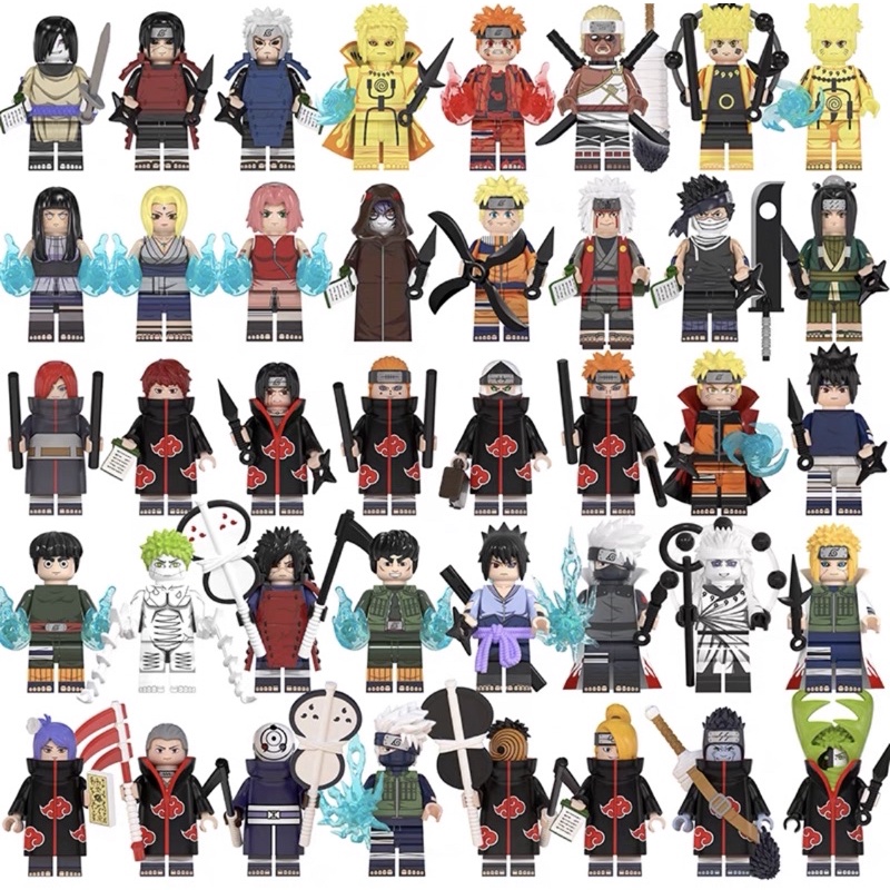 Bộ mô hình Lego Nhân vật Naruto Anime tổng hợp theo Set cực xinh trang trí bàn học góc học tập góc làm việc gaming Ninja