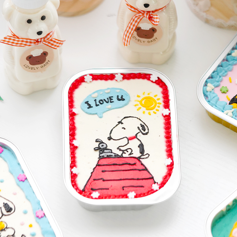 Set 10 Hộp Đựng Bánh Cupcake Vẽ Tranh Sơn Dầu Kiểu Retro Hàn Quốc Ốp