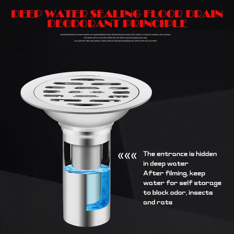 Lưới Lọc Rác Bồn Rửa Chén / Cống Thoát Nước Nhà Tắm Hình Tròn Bằng Thép Không Gỉ Chống Nghẹt