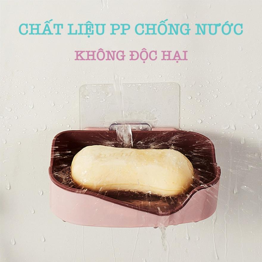 Khay Đựng Xà Phòng Dán Tường Hai Tầng Nhiều Màu Dễ Thương Cao Cấp Z010 [Rẻ]