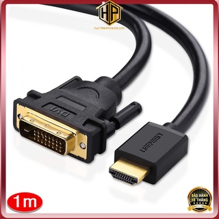 UGREEN 30116 - Cáp chuyển HDMI sang DVI 24+1 dài 1m - Hỗ trợ 2 chiều chính hãng