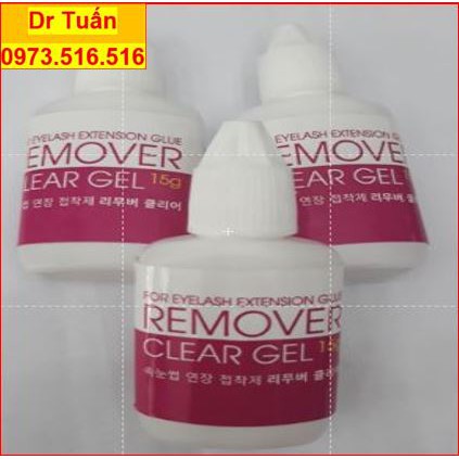 REMOVER CLEAR GEL ( HỒNG) tháo mi hồng, gỡ mi. dụng cụ nối mi- mr Tuấn