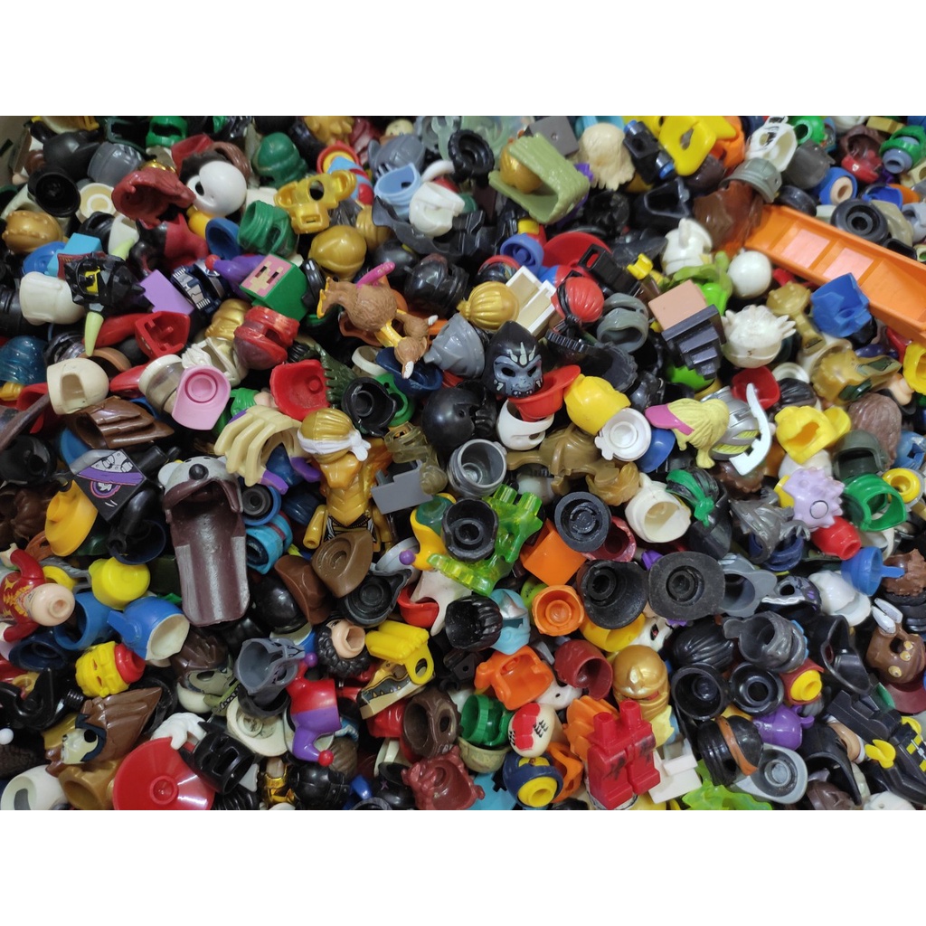 Đồ Chơi Lắp Ráp COMBO 10 PHỤ KIỆN Nón Mũ Tóc Cho Nhân Vật Lắp Ráp Minifigures