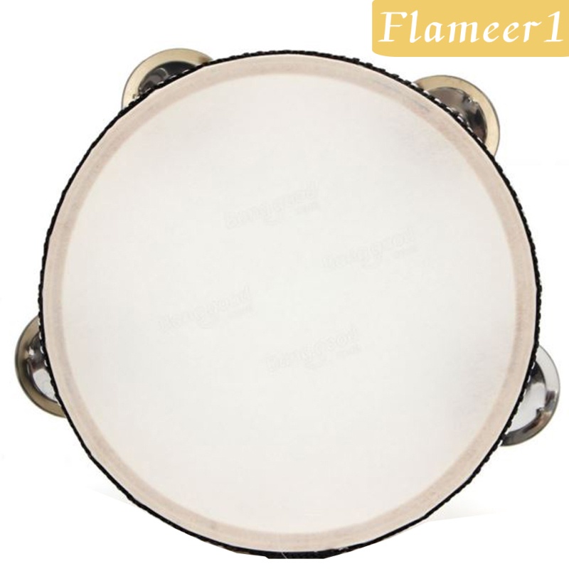 Trống Lục Lạc Cầm Tay 6 inch Bằng Kim Loại Đồ Chơi Âm Nhạc 1]