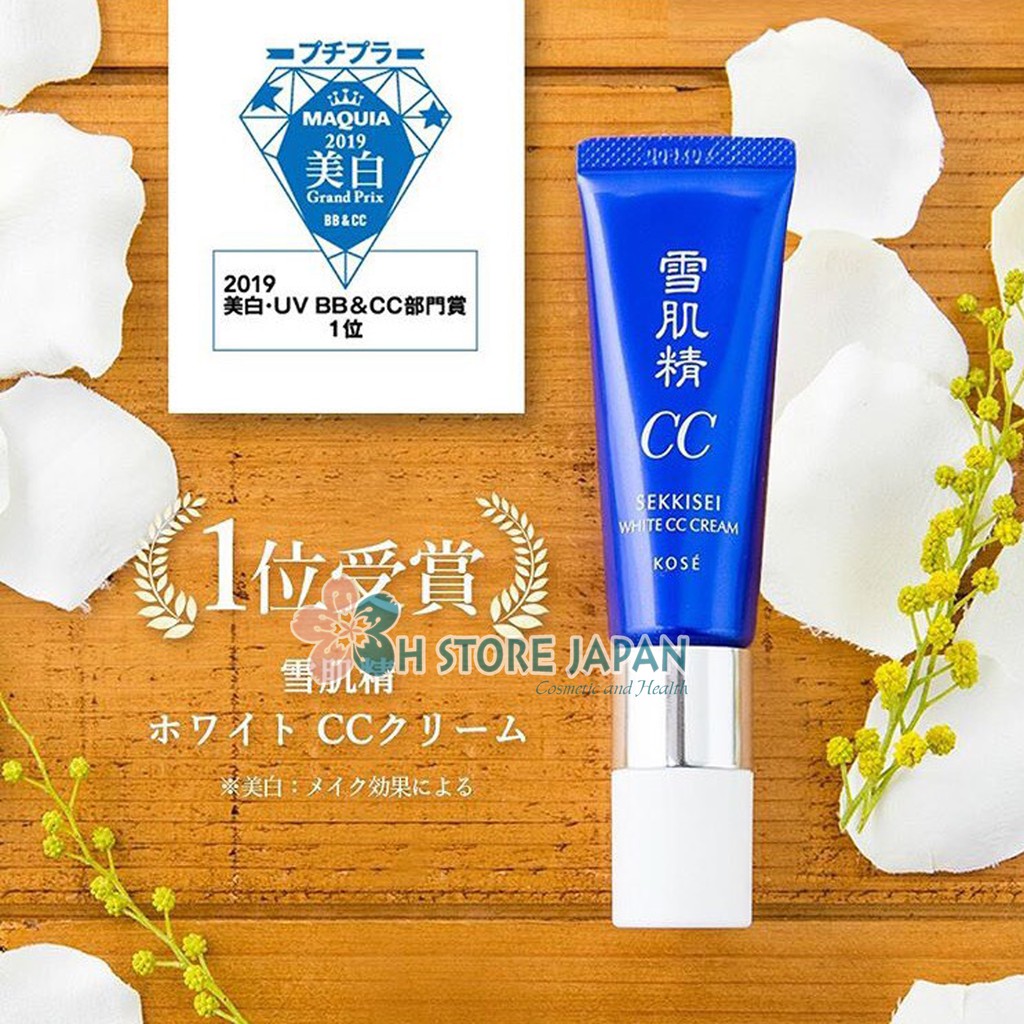 (Cao cấp) Kem trang điểm Kose Sekkisei White CC Cream Nhật Bản