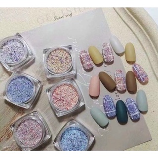 Nhũ cát len set nhũ dạ len rắc 6 hũ