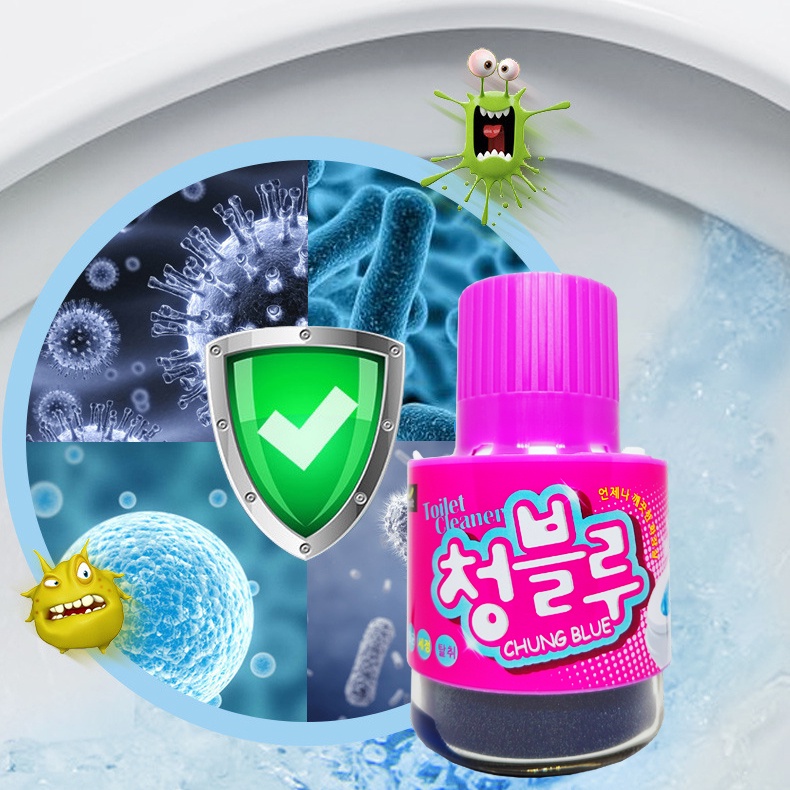 [BỘ 2] Lọ Thả Bồn Cầu Hàn Quốc - Cốc Thả Bồn Cầu - Tẩy Toilet - Khử Mùi Toilet - Diệt Khuẩn, Sạch Bệ Xí, Thơm [MILOZA]