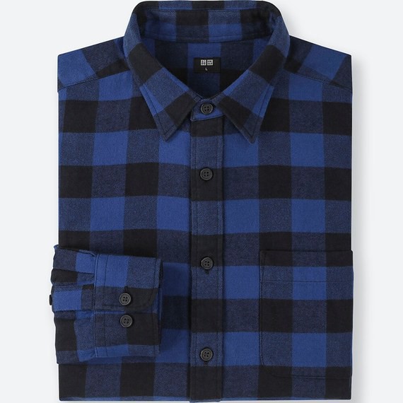 Áo sơ mi flannel nam Uniqlo