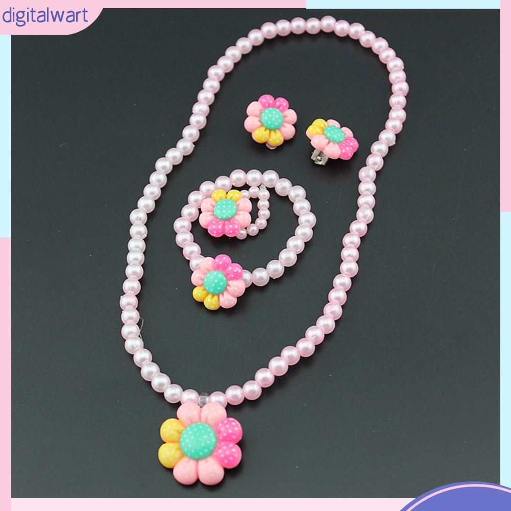 Bộ trang sức ngọc trai đồ chơi cho bé ngọt ngào dễ thương