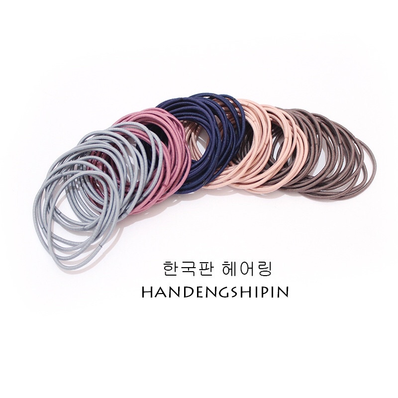 Set 100 chun buộc tóc làm quà tặng khách hàng Qiqishop