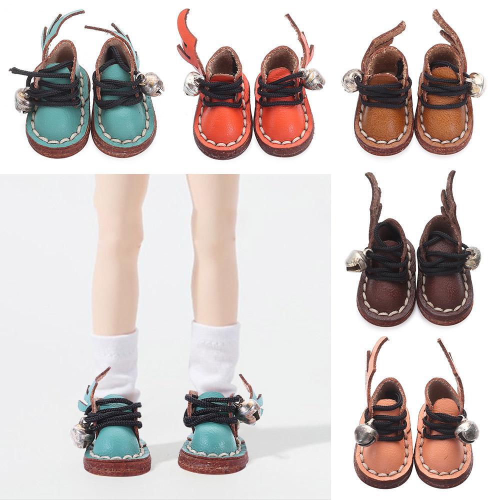 Giày Búp Bê Da Bò 5 Màu Tự Chọn Cho Búp Bê OB11 Tỉ Lệ 1 / 11