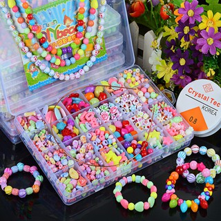 Chuỗi xâu vòng,Chuỗi hạt cườm đồ chơi cho bé tặng kèm dây xỏ