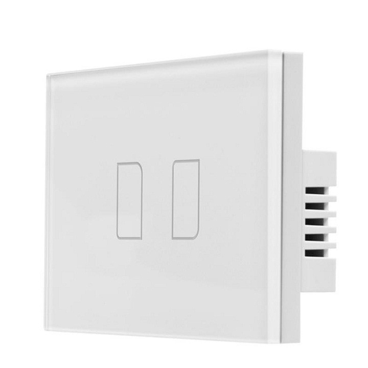 Công tắc cảm ứng BROADLINK TC2 WH/2-Gang, Công tắc điều khiển từ xa Broadlink TC2 2 Nút (chuẩn UK)