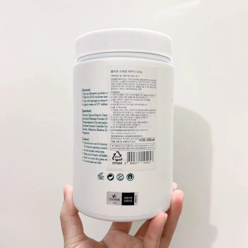 Bột mặt nạ VOLAYON màng lạnh loại mịn màng phục hồi dưỡng ẩm cho làn da 500g