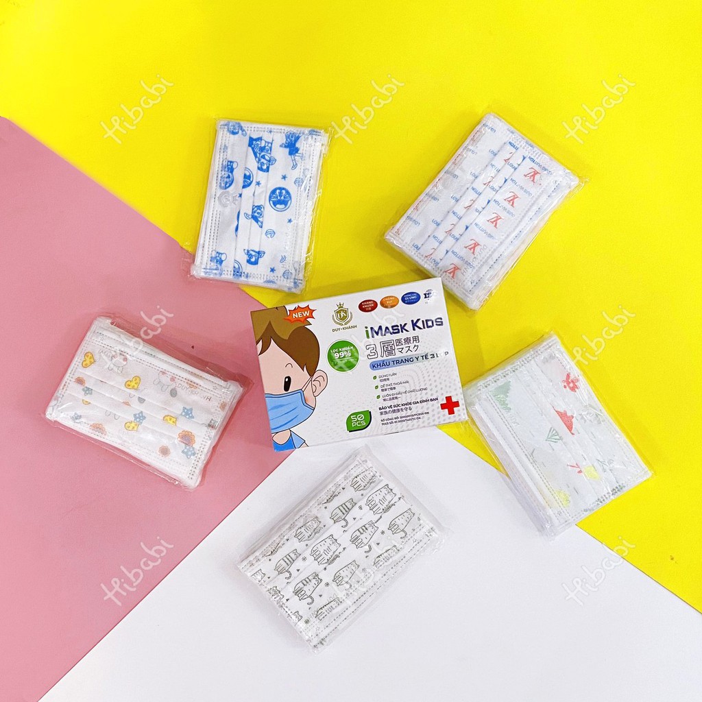 Túi 10 chiếc Khẩu trang y tế 3 lớp kháng khuẩn chống bắn giọt An Tâm
