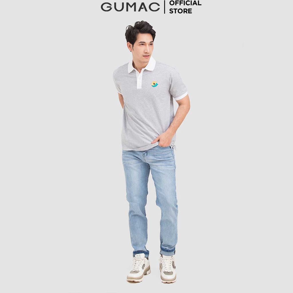 [Mã WABRGUM giảm 10% tối đa 30K đơn 99K] Áo thun polo nam phối bo cổ GUMAC ATNB6101