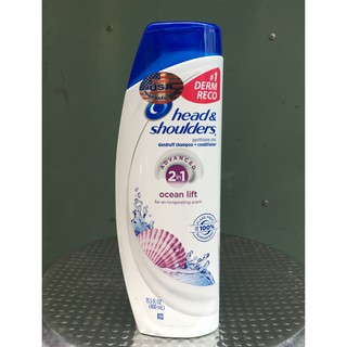 Dầu gội head and shouder 2in1 ocean lift mỹ 400ml
