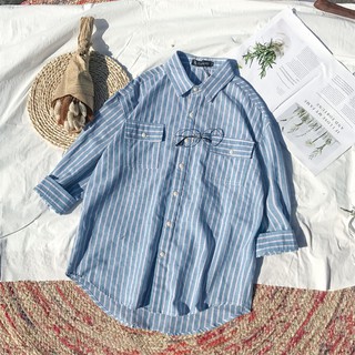 [Yeah1Shop]- Áo sơ mi sọc trơn nhỏ (M, L, XL)