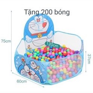 Lều bóng đôrêmon , kitty , hươu kèm 200 bóng -  Nhà bóng.