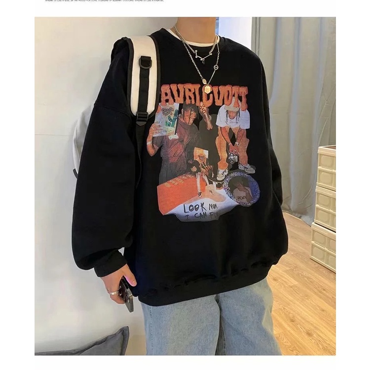Áo Nỉ Sweater Travisscott - Form Rộng - Nam Nữ Unisex - Chất Nỉ Bông Cao Cấp Áo Hoodie - Top Xu Hướng 2023