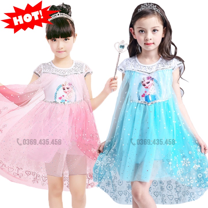 🔥Xả Hàng🔥 Váy Elsa Công chúa. Đầm Elsa cho bé