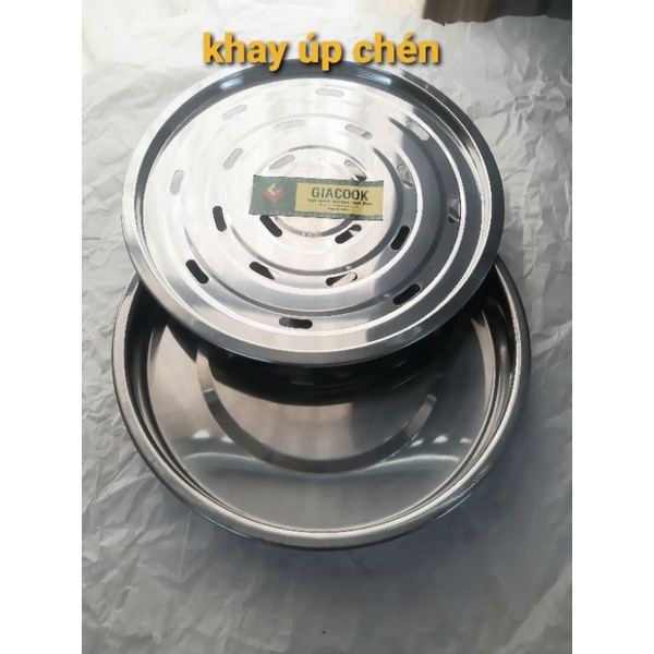 Khay inox 304 úp cốc ,chén ,khay tròn inox úp cốc hàng việt nam