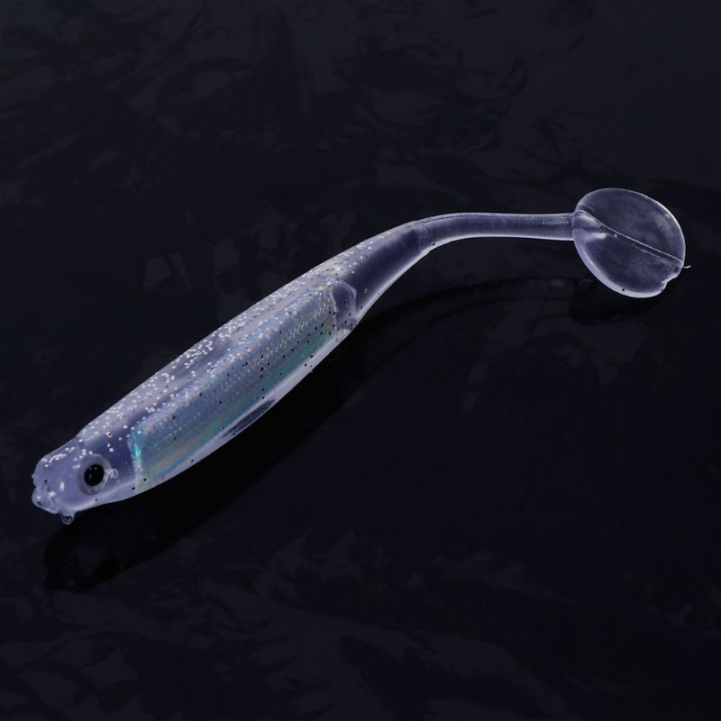 QQ Set 10 Mồi Câu Cá Giả Bằng Silicon Mềm Màu Cầu Vồng