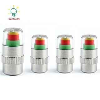 Bộ 4 nắp van bánh xe cảnh báo áp suất lốp xe