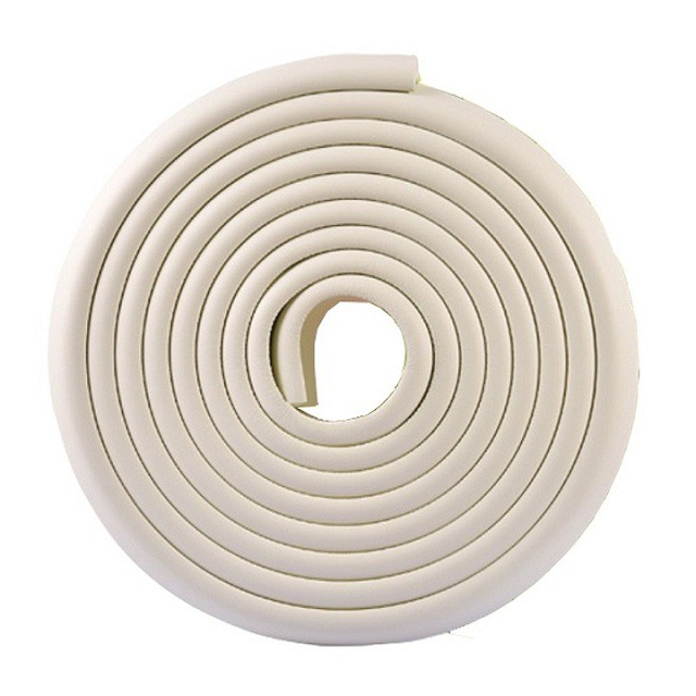 Cuộn dây xốp bọc mép bàn, bọc mép thành giường, mép tủ dài 2m an toàn cho bé