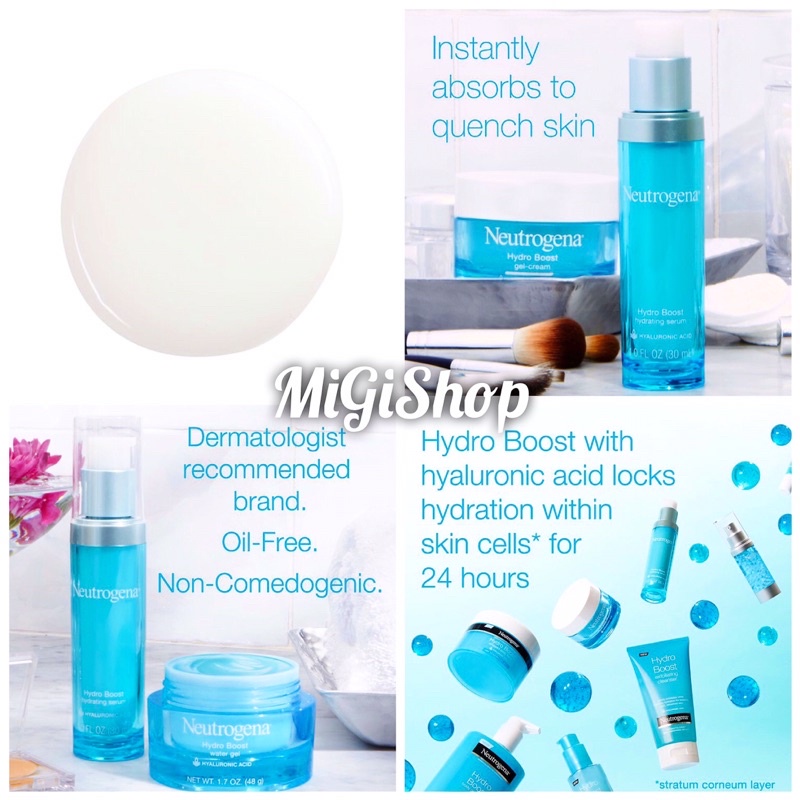 Tinh Chất Cấp Ẩm Da Neutrogena Hydro Boost Hydrating Serum 30ml